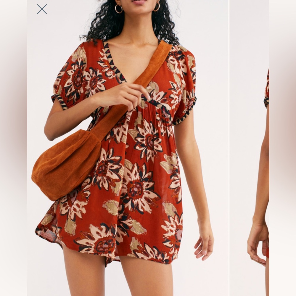 Free People On the Edge Romper size M EUC